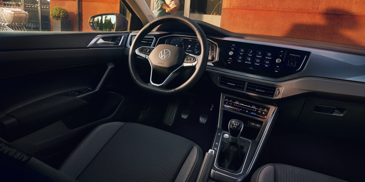 VW Polo Innenraum Interieur und Cockpit.