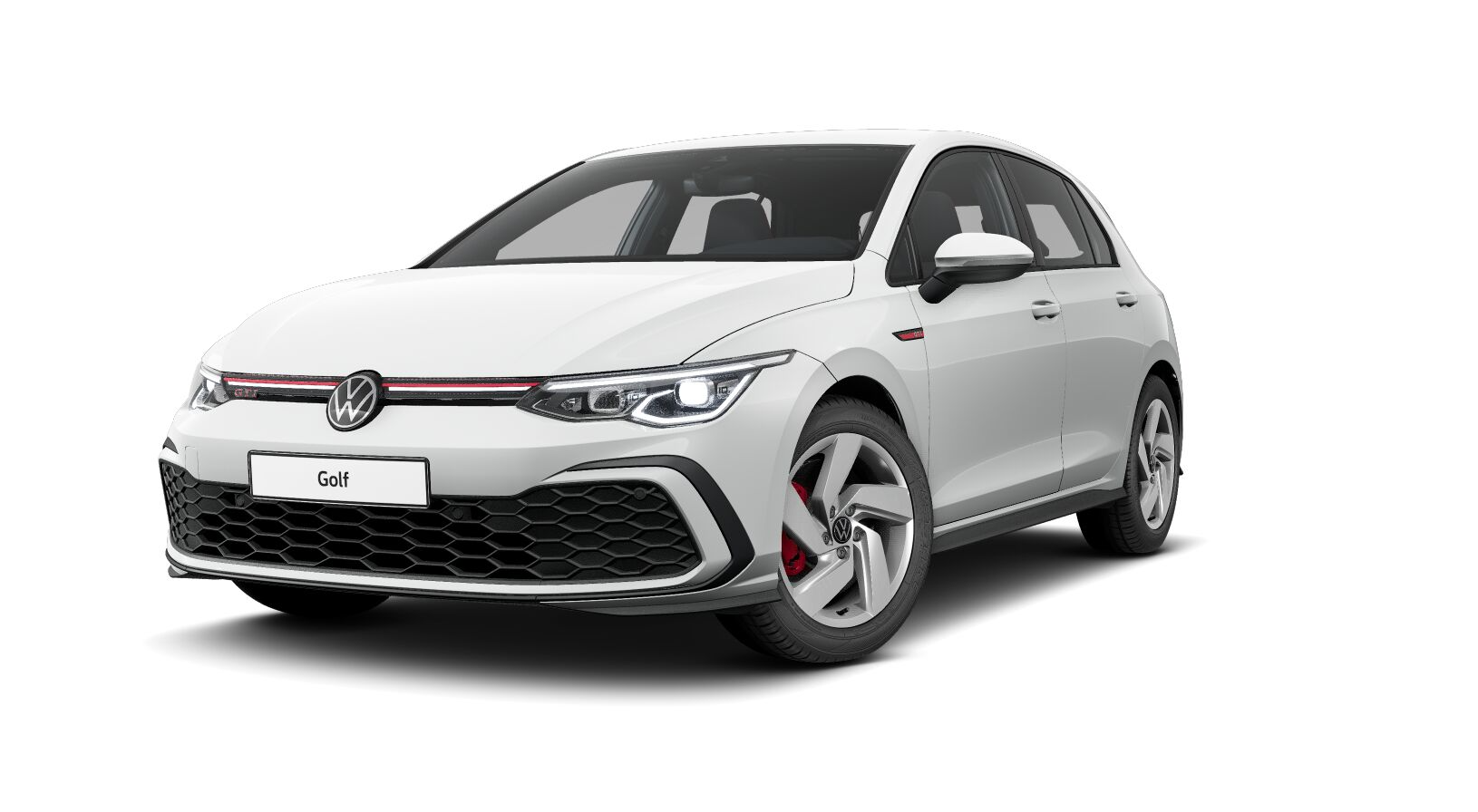 VW Golf GTI Freisteller auf hellem Grund.
